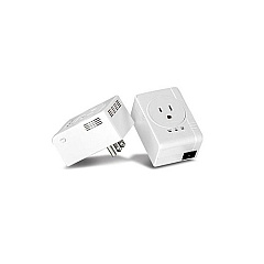Trendnet 500 Av Compact Powerline Adapter Kit /w Pass Through (TPL407E2K)