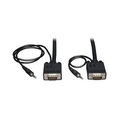 Tripp Lite 30ft Vga Coax Monitor Cable 3.5mm M/m (P504030)