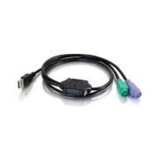 C2G 3ft Usb M To Dual Ps2 F Adapter Cable (27425)