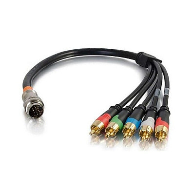 C2G Rapidrun 5-rca Flying Lead 1.5ft Mf (60100)