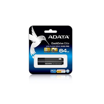 A-Data Dashdrive S102 Pro 64gb Usb 3.0 Grey (AS102P64GRGY)