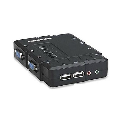 Manhattan - Strategic 4-port Compact Kvm Switch (151269)