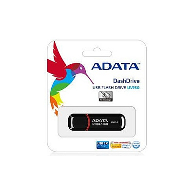A-Data Adata Dashdrive Uv150 32gb Usb 3.0 Black (AUV15032GRBK)