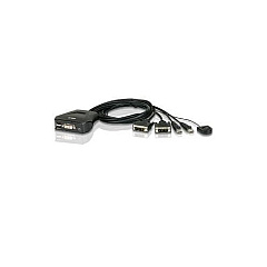Aten 2port Usb Dvi Cable Kvm Switch (CS22D)