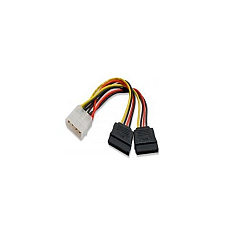 Syba Multimedia 6in Molex 4-pin Male To 2x 15-pin Sata P (SYCAB40007)