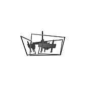 Chief Manufacturing Ceiling Mount, Triple, Large (LCM3U)