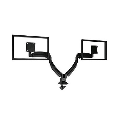 Chief Manufacturing K1 Desk Mnt Dual Disp Dual 2l Arms, Slv (K1D220S)
