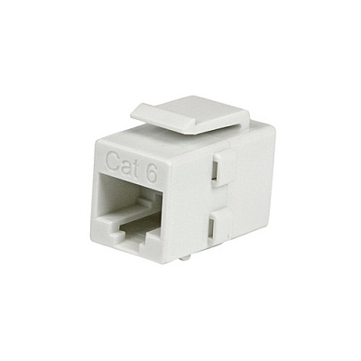StarTech White Cat 6 Rj45 Keystone Jack Coupler (C6KEYCOUPLWH)