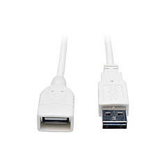Tripp Lite 10ft Reversible Usb Cable A/a White (UR024010WH)