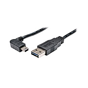 Tripp Lite 3ft Rev Usb Cable A/right Angle Mini-b (UR030003RAB)