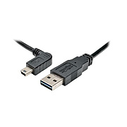 Tripp Lite 6ft Rev Usb Cable A/left Angle Mini-b (UR030006LAB)