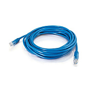 C2G 65ft Cat5e Molded Solid Utp Cable-blu (15164)