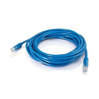 C2G 65ft Cat5e Molded Solid Utp Cable-blu (15164)