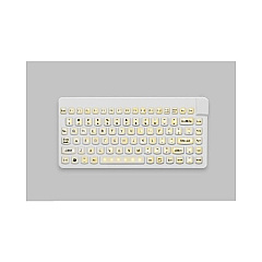Man & Machine Slim Cool Lp Backlight Keyboard - White (SCLP/BKL/W5)