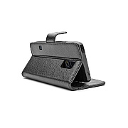 I Blason Galaxy S5 Leather Wallet Case - Black (S5LTHBLACK)