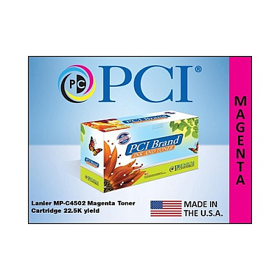 PCI Brand Compatible Lanier M4502m Magenta Toner Cartridge 2 2.5k For Lanier Mp-c4502/mp-c5502/mp-c5502a/ricoh Mp-c4502,mp-c5502/mp-c5502a Made In Usa (MPC4502MPCI)