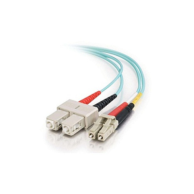 Leviton 12m Lc/sc 10gb Om3 Multimode Aqua Fiber (01129)