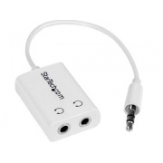 Startech.Com Slim Mini Jack Splitter Cable Adapter (MUY1MFFADPW)