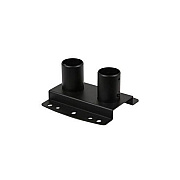 Peerless Dual Ceiling Plate, Flat, Black (MODCPF2)