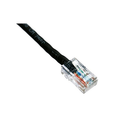 Axiom 1ft Cat5e Cable No-boot (black) (C5ENBK1AX)