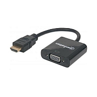Manhattan - Strategic Hdmi Male To Vga Female, Black (151467)