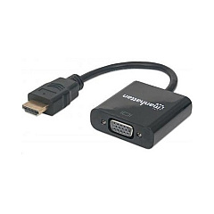 Manhattan - Strategic Hdmi Male To Vga Female, Black (151467)