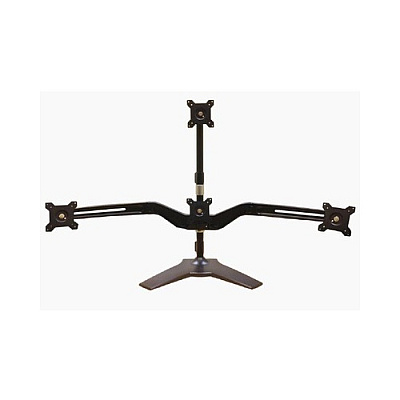Amer Networks Quad - One Over Three Monitor Stand (AMR4S+)