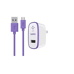 Belkin Micac Chgr2.1auvsw4 Microusb Cblpur (F8M667TT04PUR)