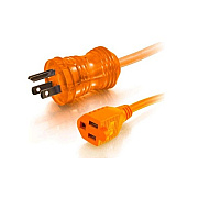 C2G 25ft 16awg Hsptl Pwr Cbl, 5-15p-5-15r Or (48074)