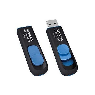 A-Data Dashdrive Uv128 32gb Usb 3.0 Black/blue (AUV12832GRBE)