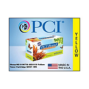 PCI Brand Compatible Sharp Mx-51ntya Yellow Toner Cartridge 18k Yld For Sharp Mx-4110/mx-4110n/mx-4111/mx-4111n/mx-5110/mx-5110n/mx-5111 Made In Usa (MX51NTYA)
