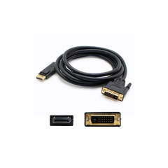Add-On Addon 5pk 6.0ft Dp To Dvi M/m Adapter (DP2DVI6F5PK)