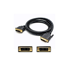 Add-On Addon 5pk 6.0ft Dvi M/m Black Cable (DVIDSL6F5PK)