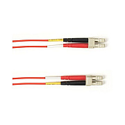 Black Box 62.5 Fo Patch Cable, Lclc, Pvc, Red, 1ft (FOCM62LCLCRD1)