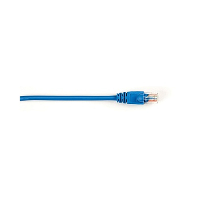 Black Box Cat5e 100-mhz Molded Snagless Stranded Ethernet Patch Cable-unshielded(utp),cm Pvc(rj45 M/m),blue,6-ft.(1.8-m),25-pack (EPC006BL25PAK)