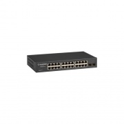 Black Box Gigabit Ethernet (1000-mbps) Web Smart Switch - (24) 10/100/1000-mbps Copper Rj45, (2) 100/1000-mbps Sfp, Gsa, Taa (LGB2126A)