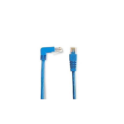 Black Box Cat5e 100-mhz Molded Angled Stranded Ethernet Patch Cable - Unshielded (utp), Cm Pvc (rj45 M/m), Blue, 1-ft. (0.3-m) (EVNSL21E000190DS)