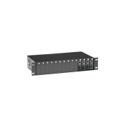 Black Box Media Converter Chassis - 14-slot, 2u, Rackmount, Dual Power Supply (LHGC-RACK)