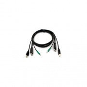 Black Box Displayport Kvm Cable - Usb A-b, 3.5mm Audio, 6-ft. (1.8-m) (SKVMCBL-DP-06)
