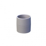 Pride 1.5 In Threaded Pipe Nipplee - White. (CLSW)