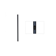 Pride 60 In. Single Black Pole. (P60B)