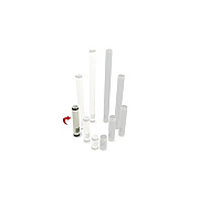 Pride 10 In. White Pre-cut Npt With Cable Outl (PWH10W)