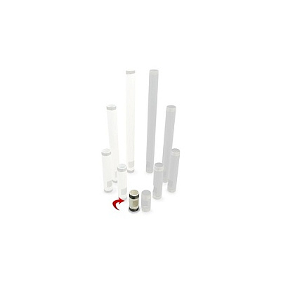 Pride 4 In. White Pre-cut Npt With Cable Outle (PWH4W)