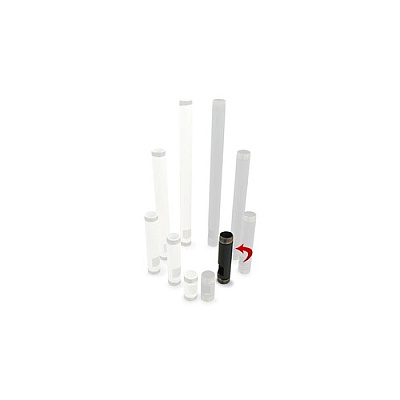 Pride 6 In. Black Pre-cut Npt With Cable Outle (PWH6B)