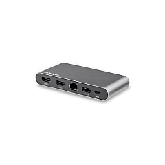 StarTech Usb C Multiport Adapter - Dual 4k Monitor - Windows - Usb-c To Dual Hdmi Adapter - 2x Usb-a Ports (usb 3.0 And Usb 2.0) - 100w Pd 3.0 - Gbe Port (DK30C2HAGPD)