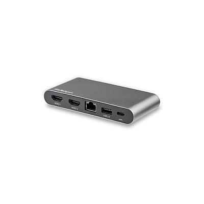StarTech Usb C Multiport Adapter - Dual 4k Monitor - Windows - Usb-c To Dual Hdmi Adapter - 2x Usb-a Ports (usb 3.0 And Usb 2.0) - 100w Pd 3.0 - Gbe Port (DK30C2HAGPD)