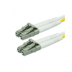 Monoprice Om3 Fiber Optic Cable - Lc/lc, Ul, 50/125 Type, Multi-mode, 10gb, Aqua, 12m, Corning (11869)