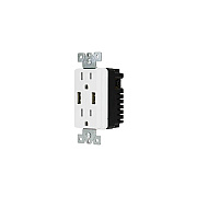 Monoprice 4.0a Dcor Duplex Usb Receptacle 15a/125v (21634)
