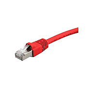 Monoprice Cat6a Ethernet Patch Cable - Snagless Rj45_ 550mhz_ Stp_ Pure Bare Copper Wire_ 10g_ 26awg_ 10ft_ Red (24363)