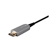 Monoprice 4k Slimrun Av High Speed Hdmi Cable 30ft - Cmp Rated Aoc 18gbps Black (27391)